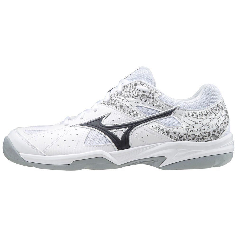 Scarpe Tennis Mizuno Break Shot 2 Cs Donna - Bianche/Nere/Bianche - 58306-TVPD